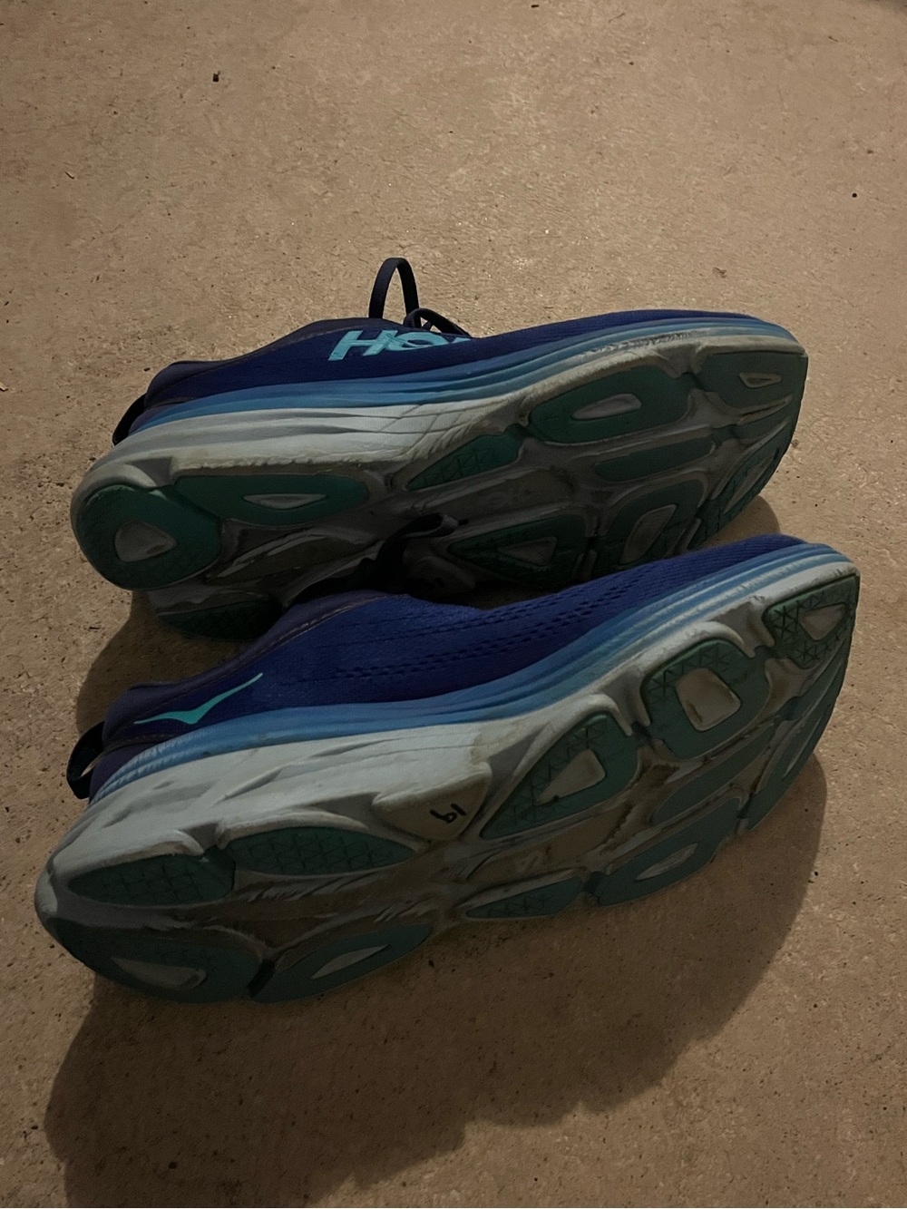 Hoka Men’s Bondi 8 Blue Outer Space Running Shoes 10.5D - Picture 10 of 10